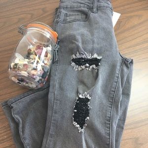 Ashley Mason Distressed Jeans sz 5 NWT